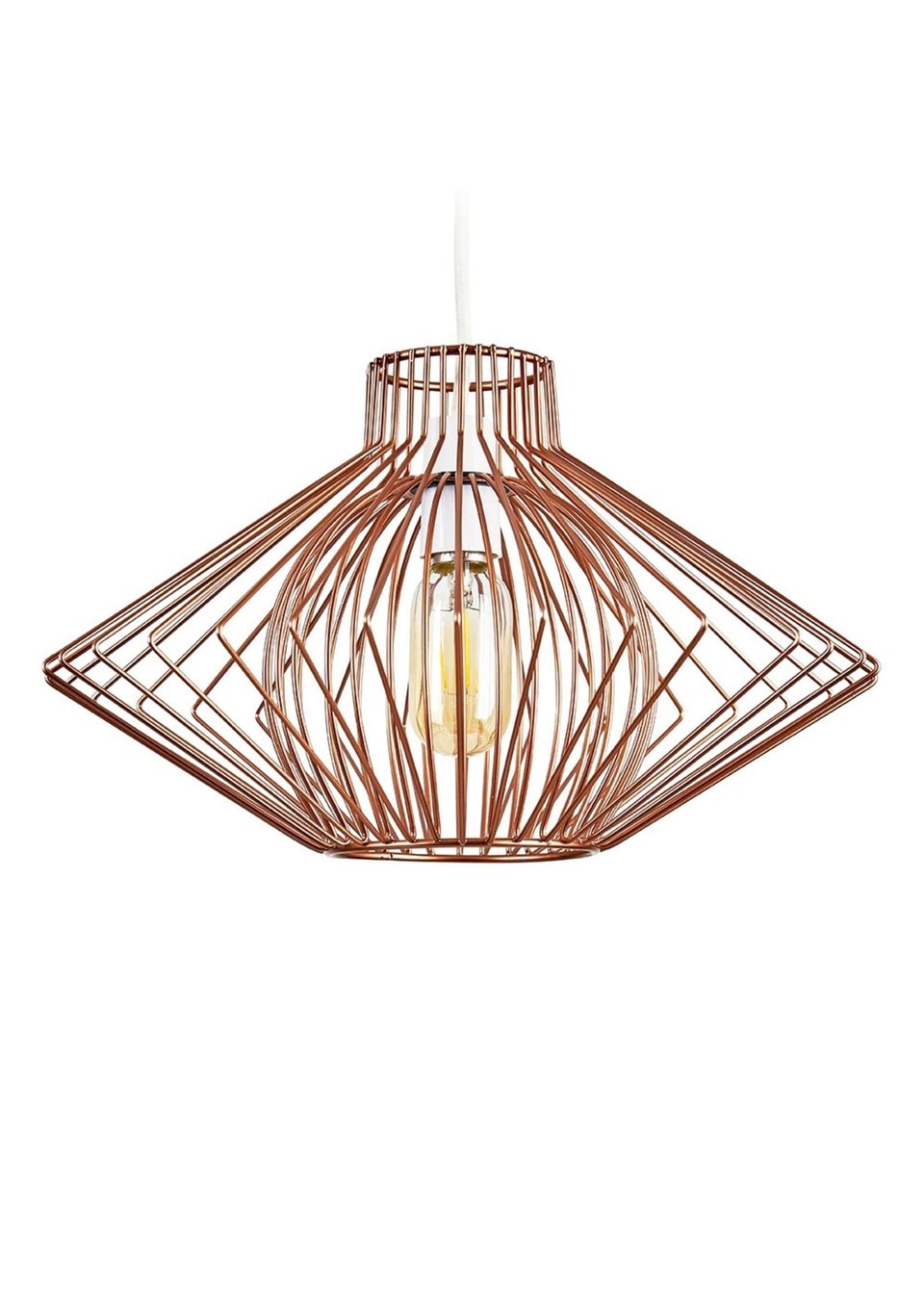ValueLights Sinat Copper Easy Fit Ceiling Light Lampshade