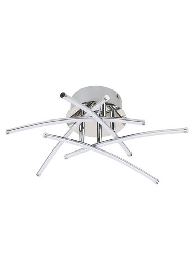 ValueLights Marais Chrome Integrated LED Ceiling Light