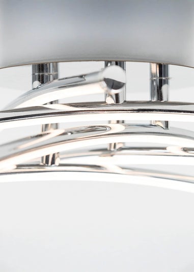 ValueLights Marais Chrome Integrated LED Ceiling Light