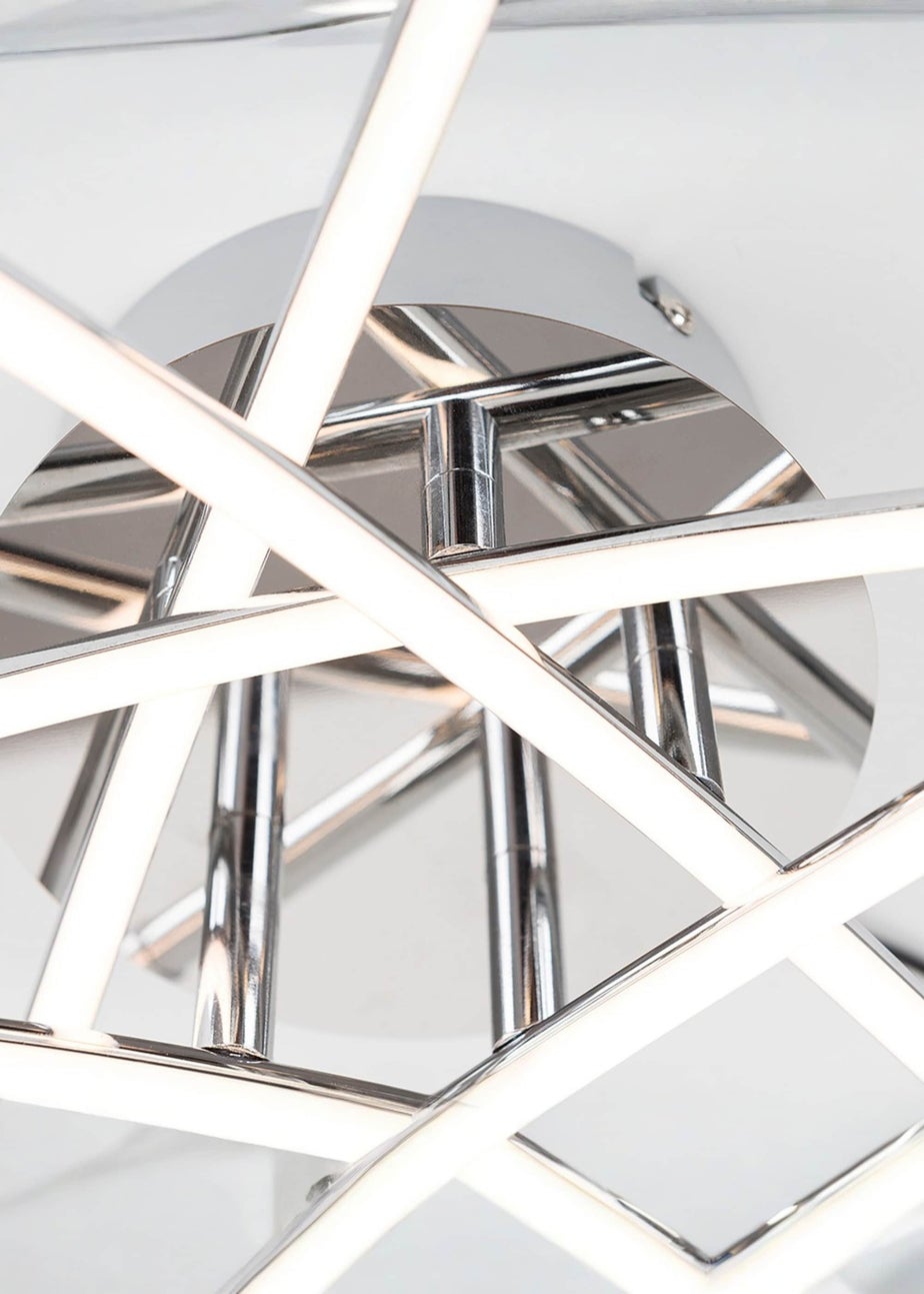 ValueLights Marais Chrome Integrated LED Ceiling Light