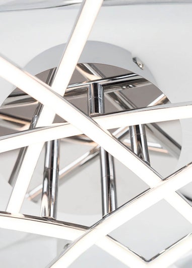 ValueLights Marais Chrome Integrated LED Ceiling Light