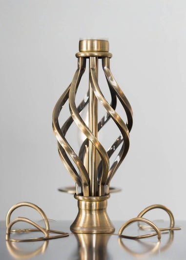 ValueLights Memphis Antique Brass Twist 5 Way Celling Light