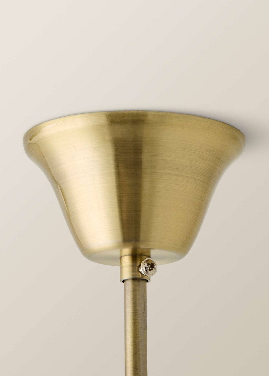 ValueLights Memphis Antique Brass Twist 5 Way Celling Light