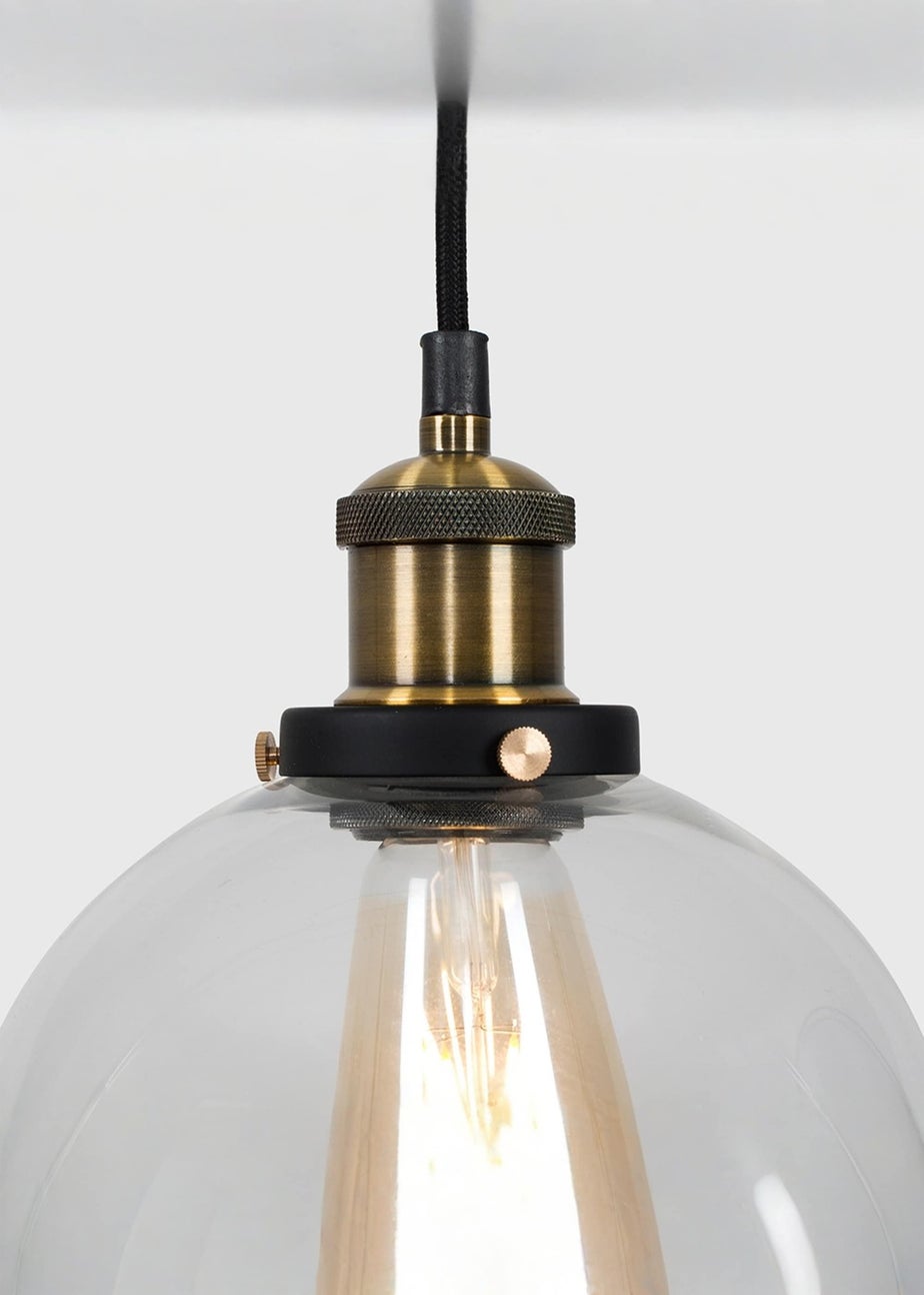 ValueLights Sheridan Glass Globe Ceiling Pendant Light