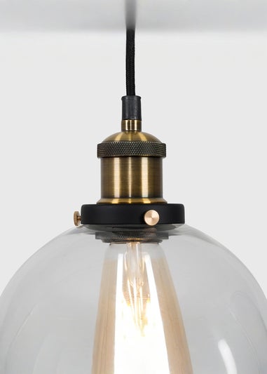 ValueLights Sheridan Glass Globe Ceiling Pendant Light