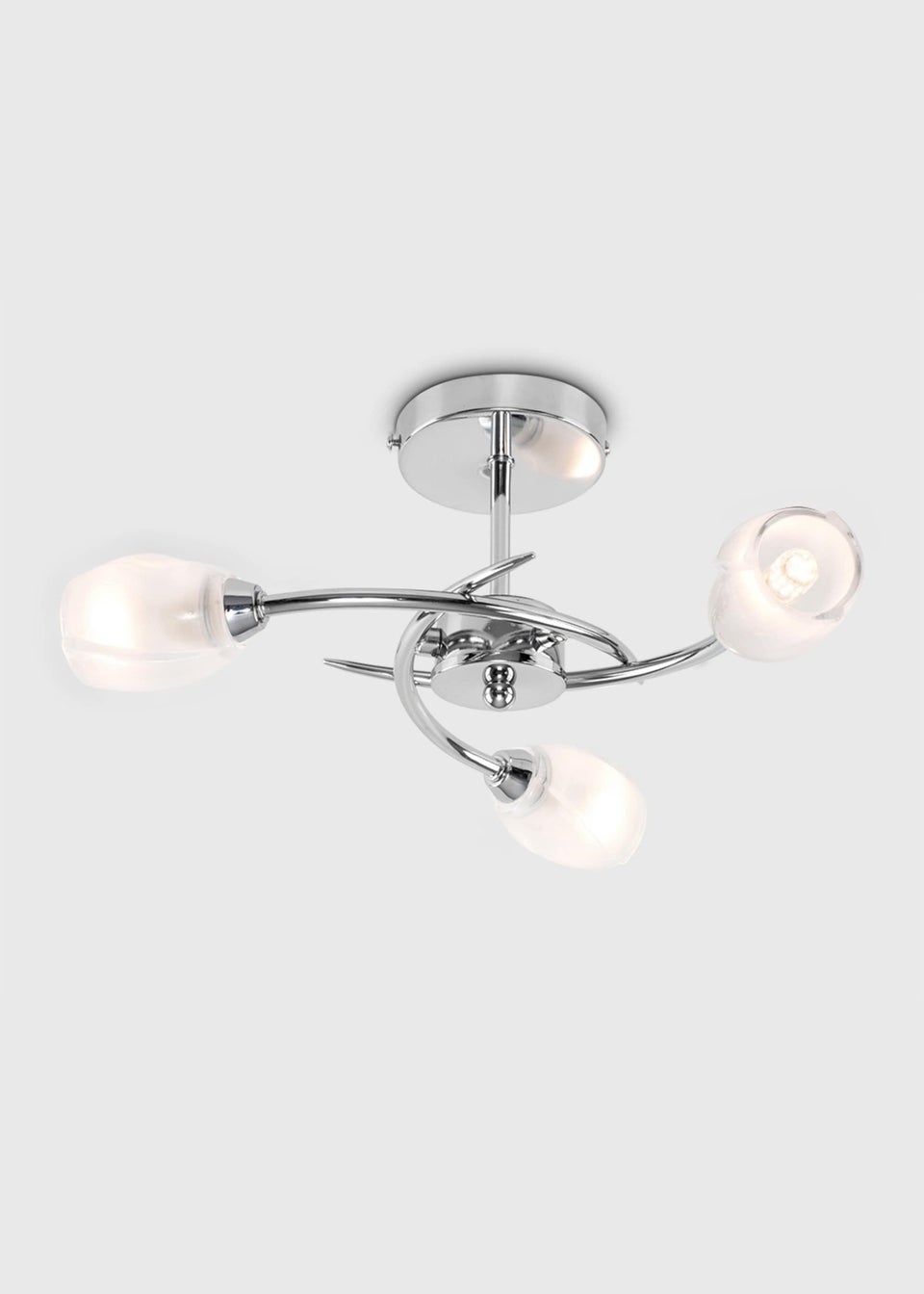 ValueLights Mia Chrome 3 Way Ceiling Light