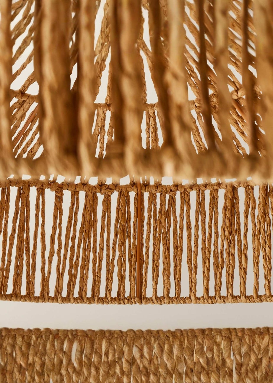 ValueLights Elcano Woven Rope Easy Fit Ceiling Lampshade