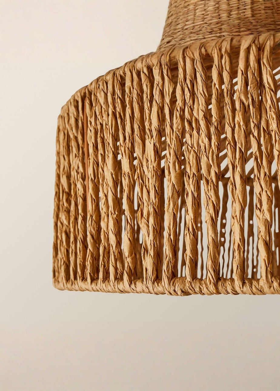 ValueLights Elcano Woven Rope Easy Fit Ceiling Lampshade