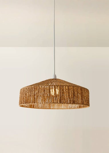 ValueLights Elcano Woven Rope Easy Fit Ceiling Lampshade