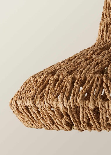 ValueLights Hamilton Natural Rope Easy Fit Ceiling Lampshade