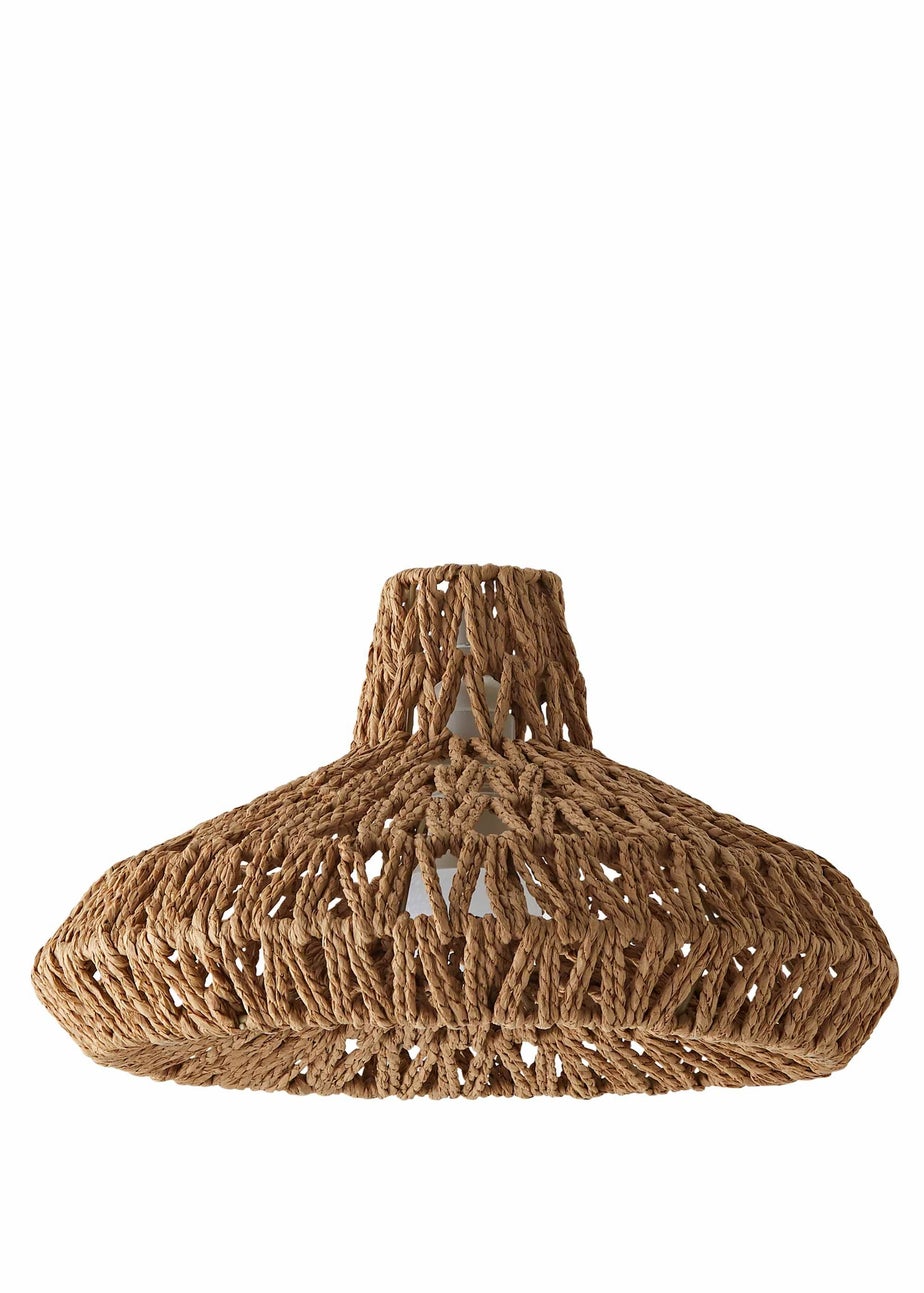 ValueLights Hamilton Natural Rope Easy Fit Ceiling Lampshade