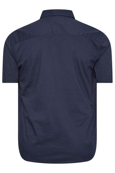 BadRhino Navy Blue Stretch Short Sleeve Shirt