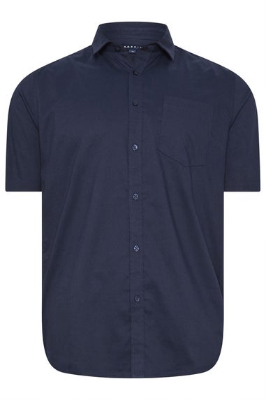 BadRhino Navy Blue Stretch Short Sleeve Shirt