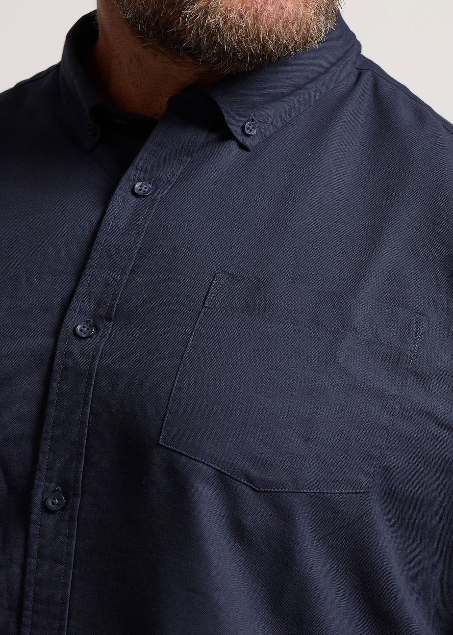 BadRhino Navy Blue Long Sleeve Oxford Shirt