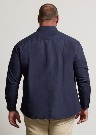 BadRhino Navy Blue Long Sleeve Oxford Shirt