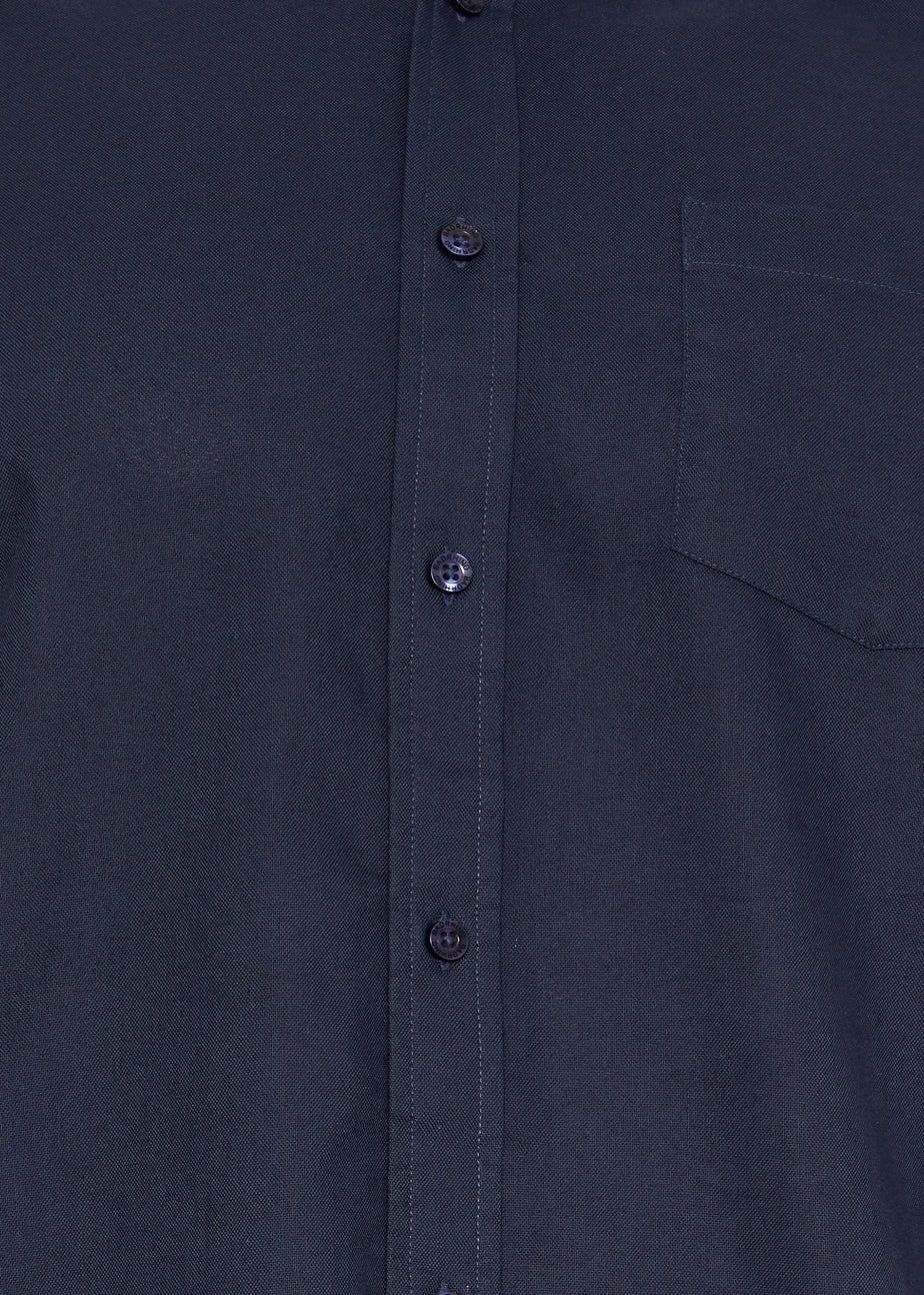 BadRhino Navy Blue Long Sleeve Oxford Shirt