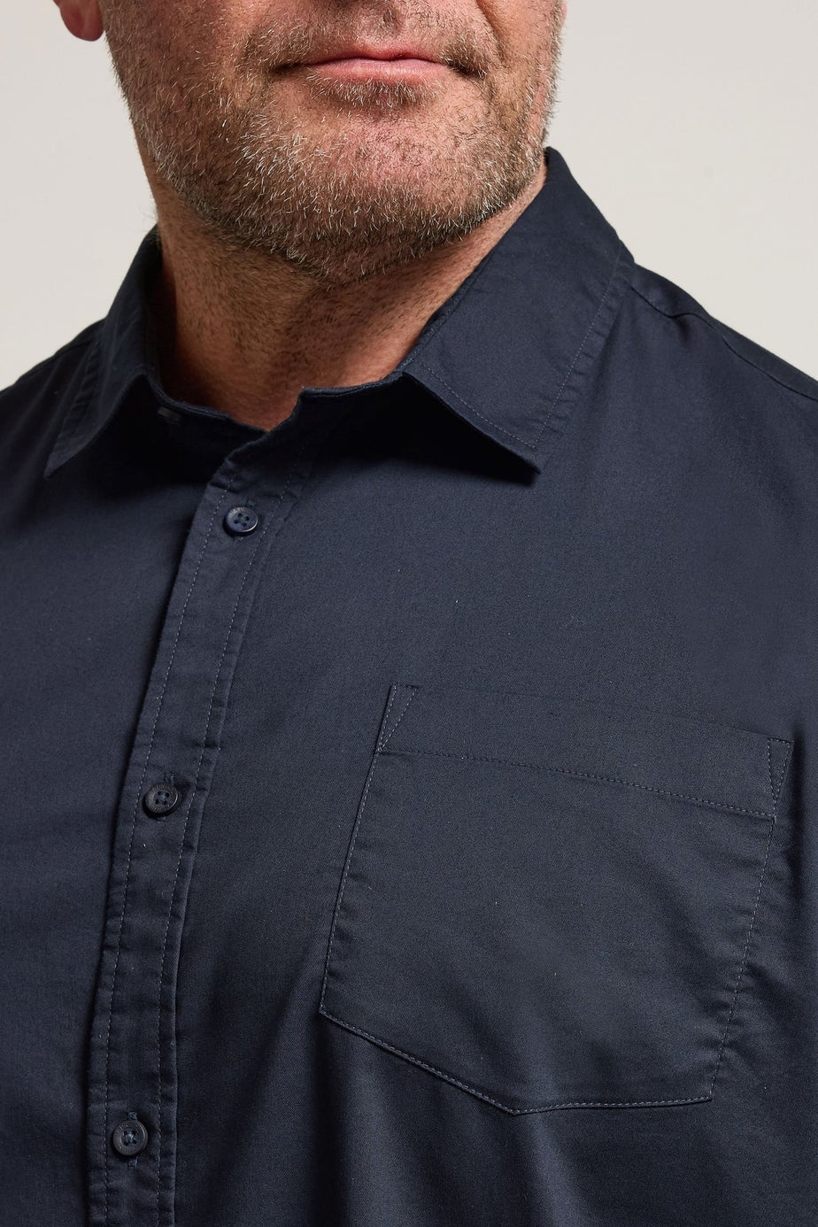 BadRhino Navy Blue Stretch Long Sleeve Shirt