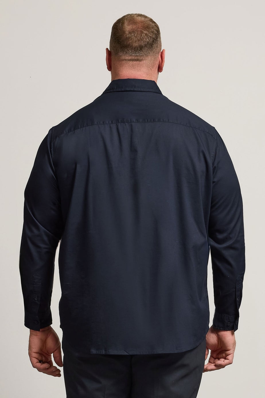 BadRhino Navy Blue Stretch Long Sleeve Shirt