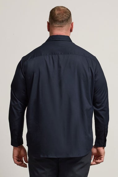 BadRhino Navy Blue Stretch Long Sleeve Shirt