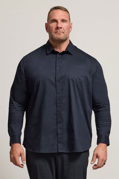 BadRhino Navy Blue Stretch Long Sleeve Shirt
