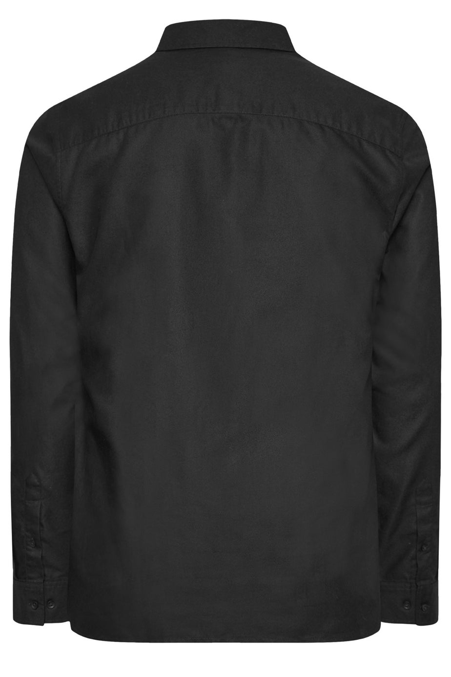 BadRhino Premium Black Long Sleeve Oxford Cotton Shirt