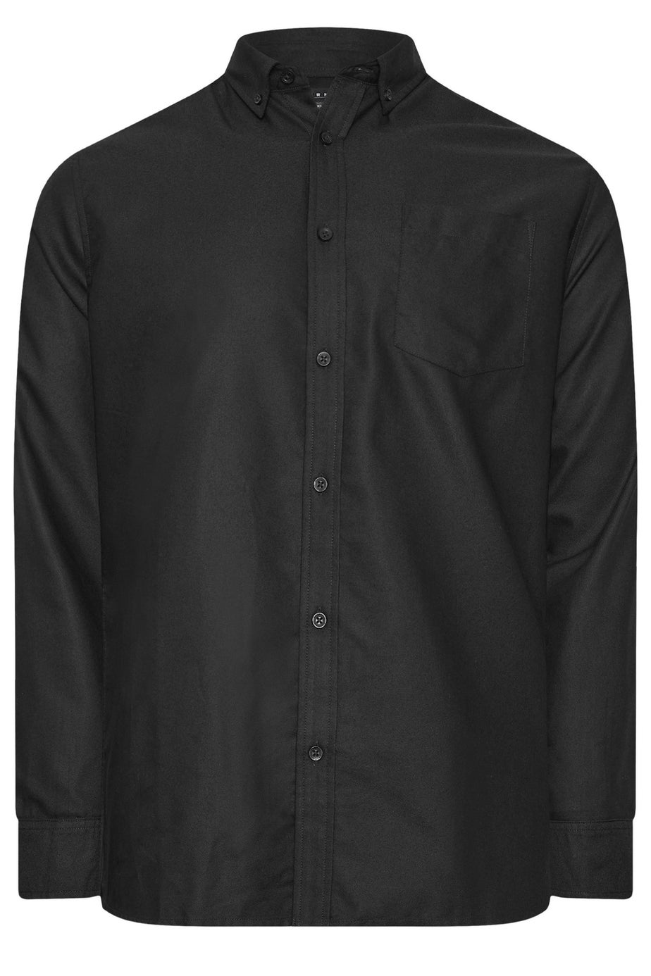 BadRhino Premium Black Long Sleeve Oxford Cotton Shirt