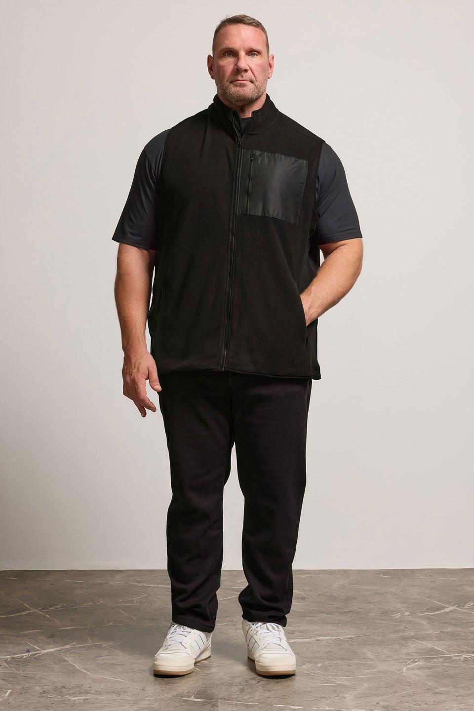 BadRhino Black Fleece Pocket Gilet