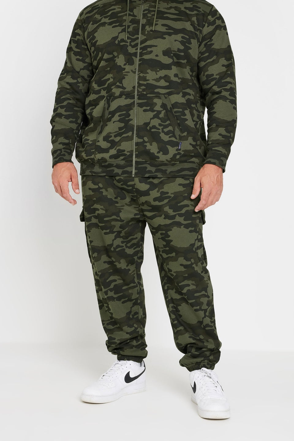 BadRhino Green Camo Print Cargo Joggers
