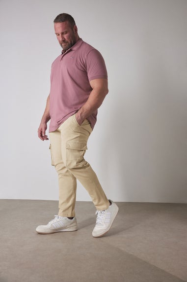 BadRhino Big & Tall Beige Brown Stretch Combat Cargo Trousers