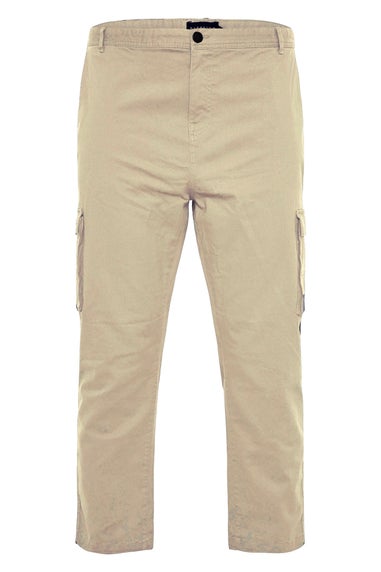 BadRhino Big & Tall Beige Brown Stretch Combat Cargo Trousers