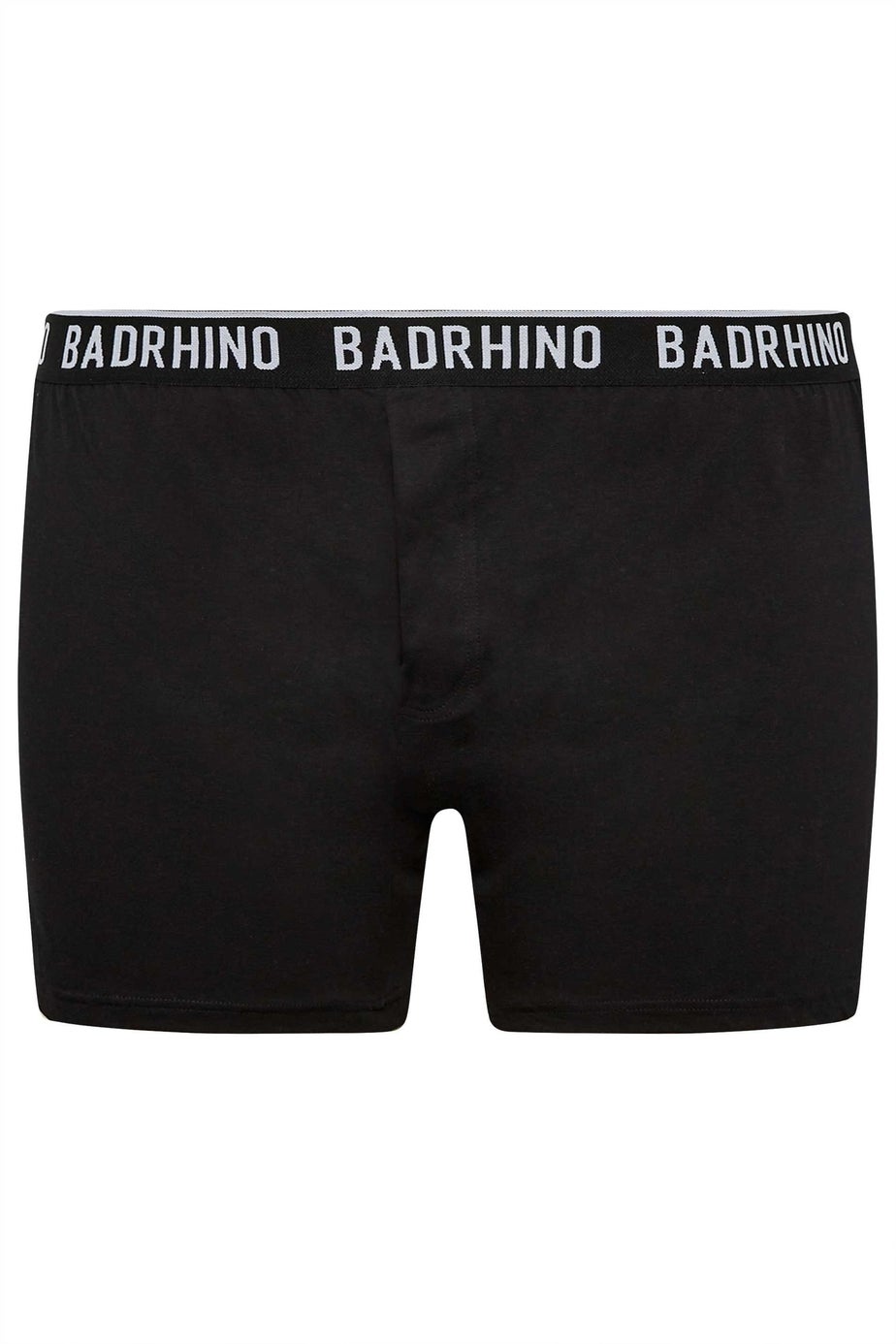 BadRhino 5 Pack Black Button Up Loose Fit Boxers