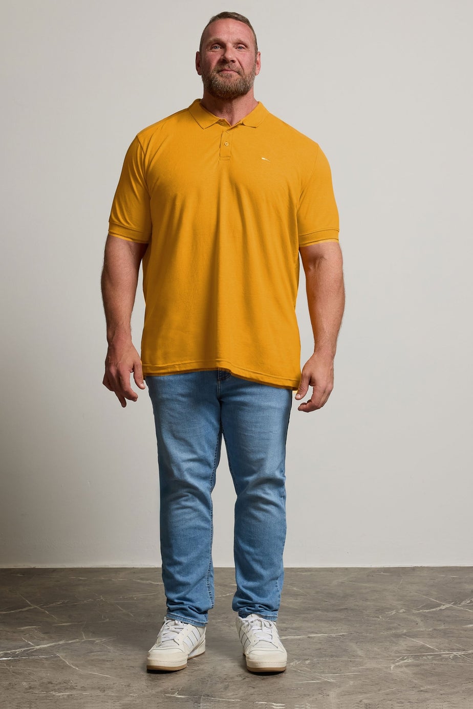 BadRhino Mustard Yellow Core Polo Shirt