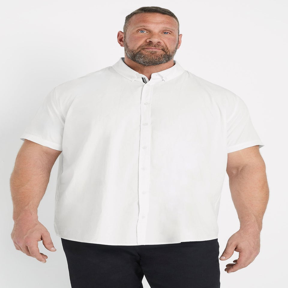 BadRhino 2 Pack White Short Sleeve Poplin Shirts