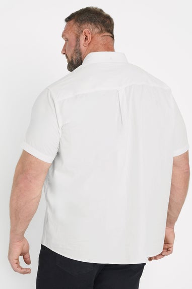 BadRhino 2 Pack White Short Sleeve Poplin Shirts