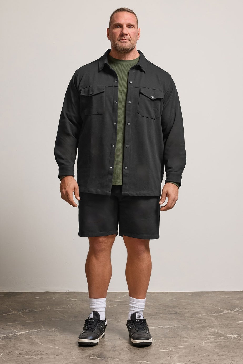 BadRhino Black Texture Jersey Shorts