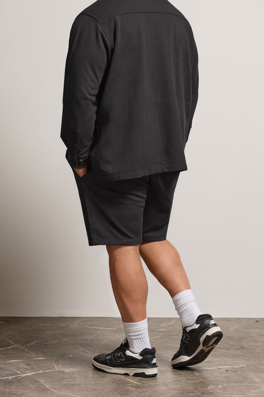 BadRhino Black Texture Jersey Shorts