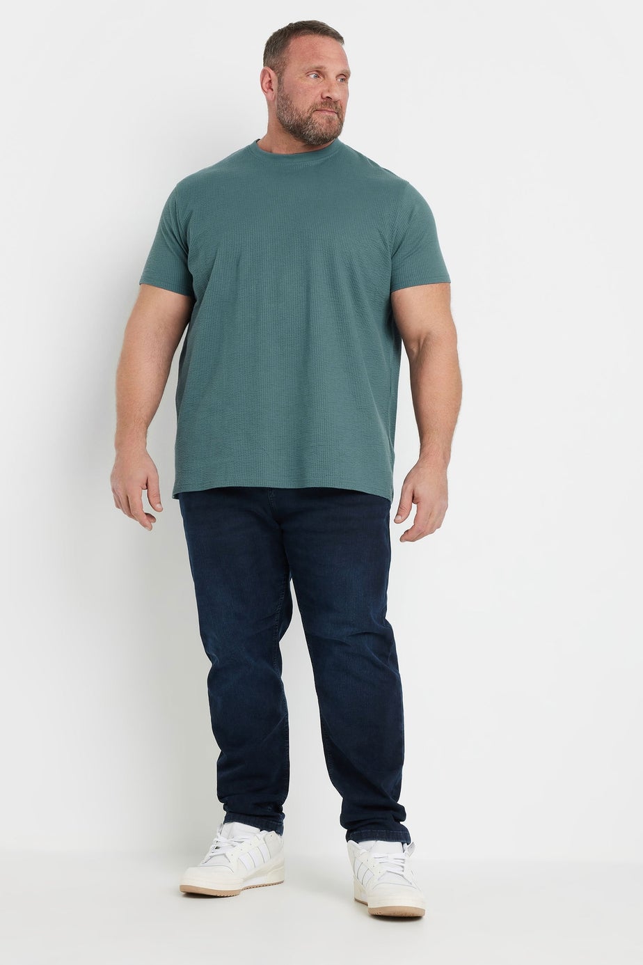 BadRhino Green Seersucker Textured T-Shirt