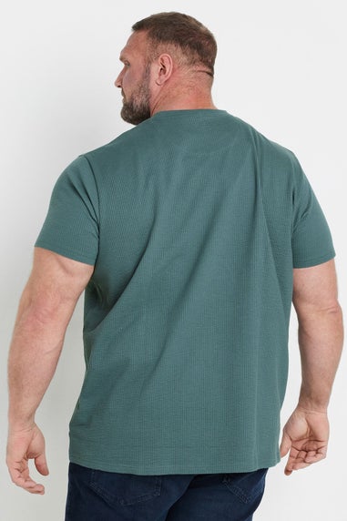 BadRhino Green Seersucker Textured T-Shirt