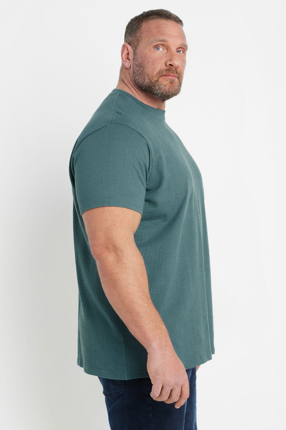 BadRhino Green Seersucker Textured T-Shirt