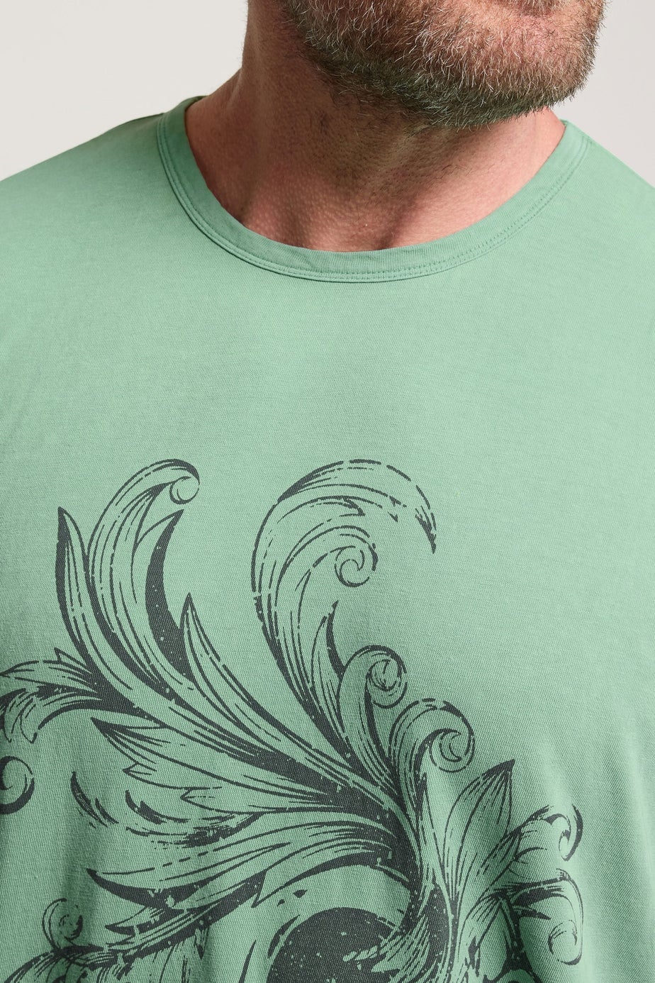 BadRhino Light Green Acid Wash Skull Print Vest