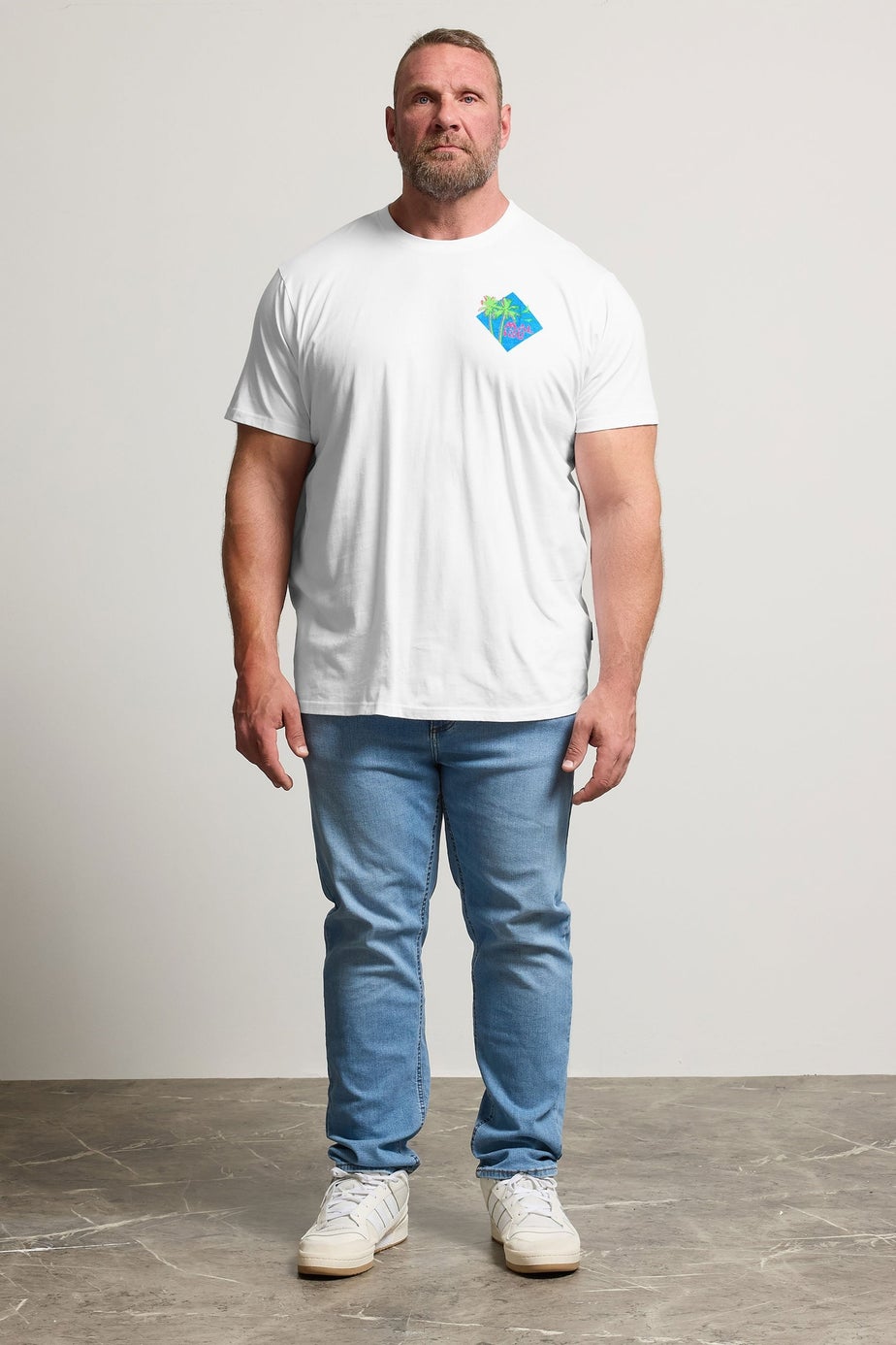 BadRhino White Malibu Graphic T-Shirt