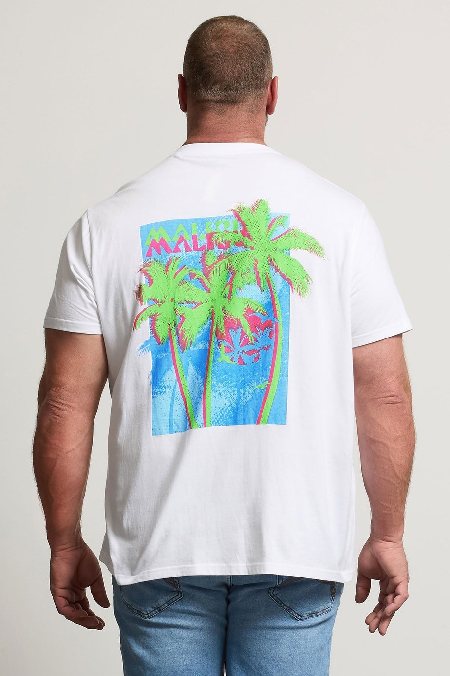 BadRhino White Malibu Graphic T-Shirt