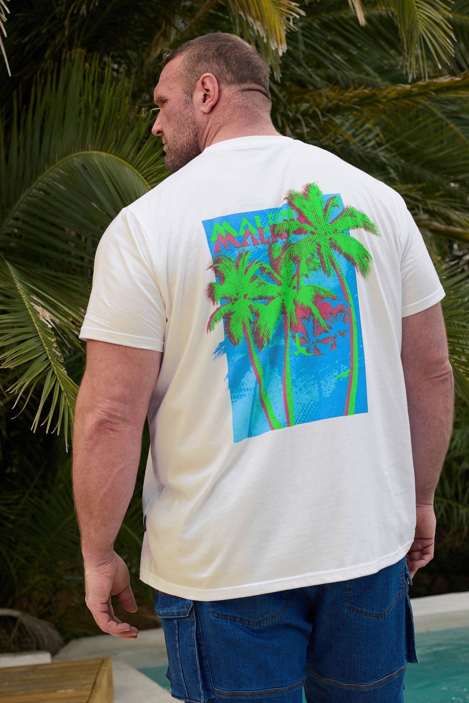 BadRhino White Malibu Graphic T-Shirt