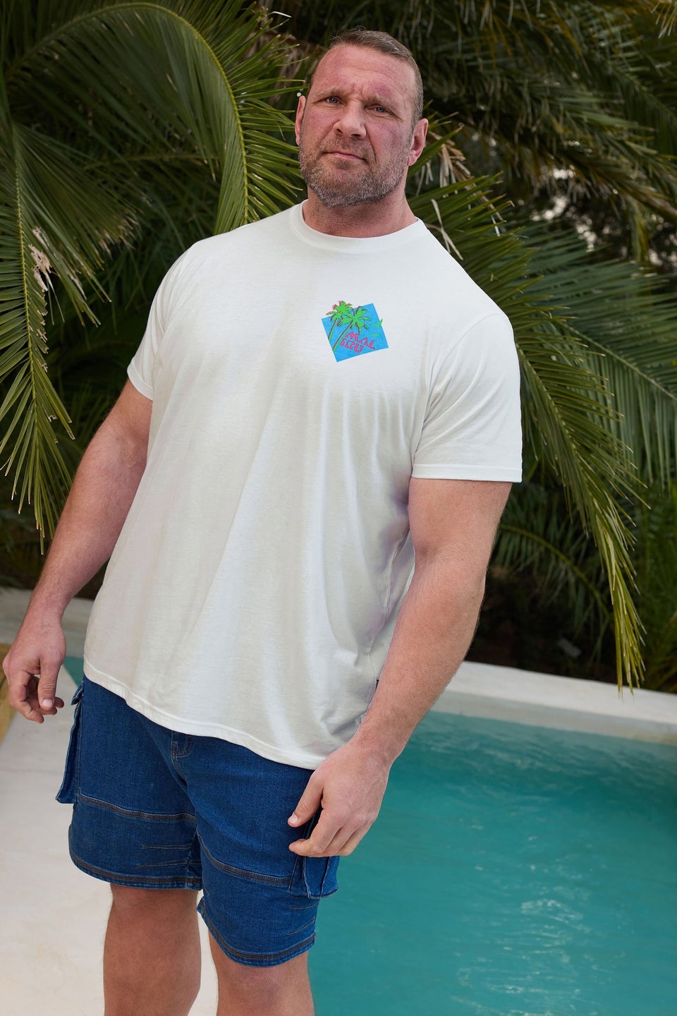 BadRhino White Malibu Graphic T-Shirt