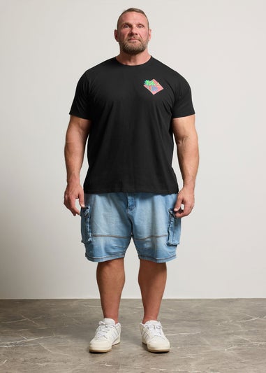 BadRhino Black Ibiza Graphic Print T-Shirt