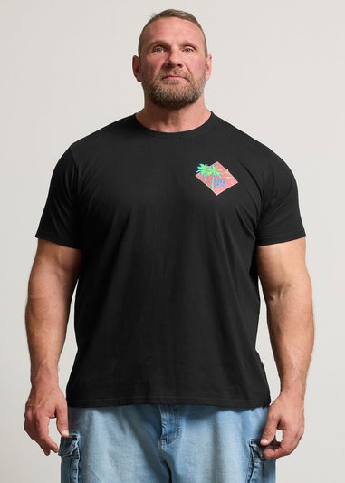 BadRhino Black Ibiza Graphic Print T-Shirt