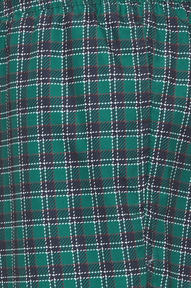 BadRhino Green & Navy Blue Tartan Swim Shorts