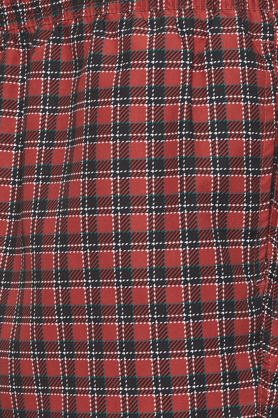 BadRhino Red & Black Tartan Swim Shorts