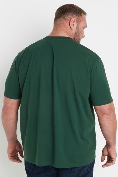 BadRhino Dark Green Soft Touch Relaxed Fit T-Shirt