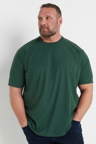 BadRhino Dark Green Soft Touch Relaxed Fit T-Shirt